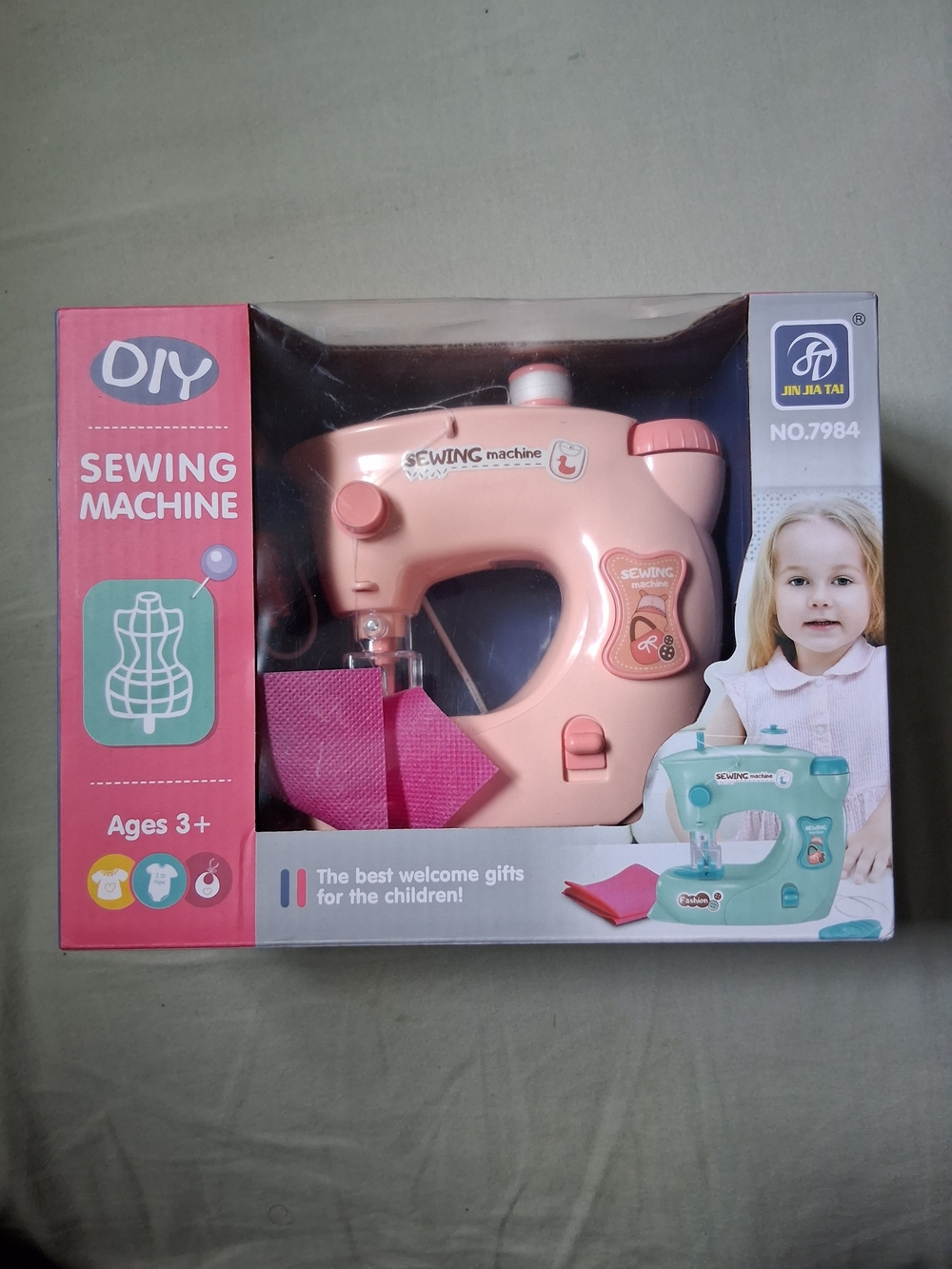 DIY Pink Kids Sewing Machine Toy by JIN JIA TAI